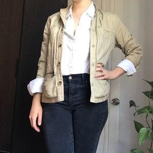 Chico’s Lightweight Utility Jacket Sz 1